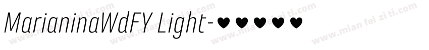 MarianinaWdFY Light字体转换